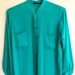 Aqua Blue Blouse
